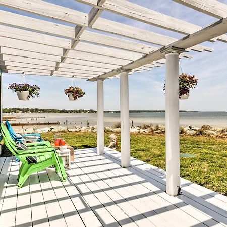 Oceanfront White Stone Cottage With Private Beach! Eksteriør bilde